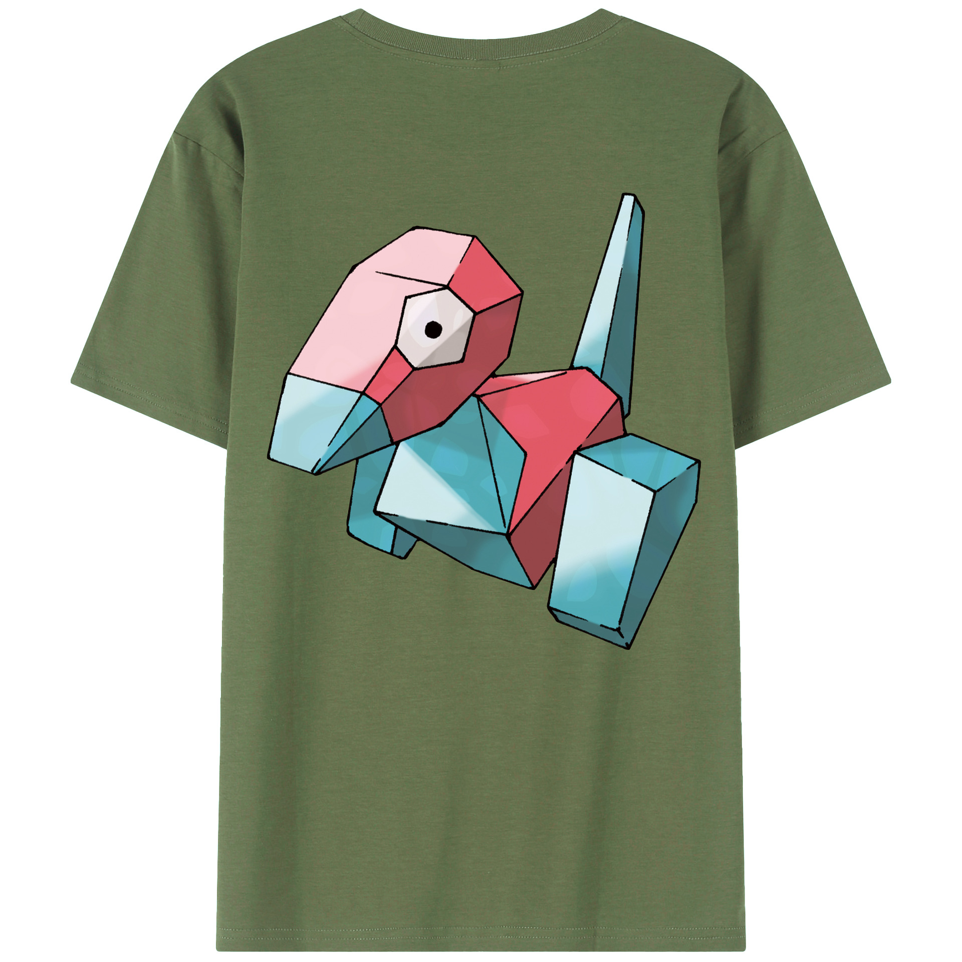 （画像用） ポケットモンスター Pokémon 綿100％ メンズ半袖Tシャツ（バックプリント） 通気性